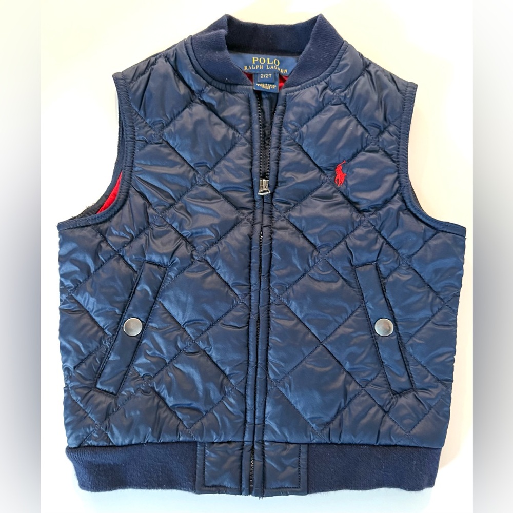 Polo Ralph Lauren Kids Blue Quilted Vest